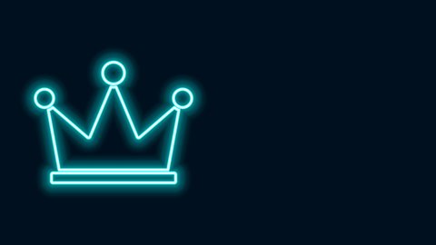 Princess Crown Outline Stock Footage 4k And Hd Clips Shutterstock - Queen Neon Crown Wallpaper 4k