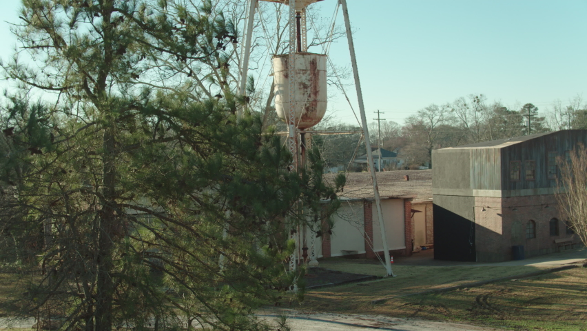 Small Town Water Tower Stock Video Footage - 4K and HD Video Clips