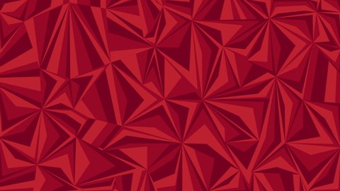 Ruby Red Abstract Geometric Shapes Looping Background Animation