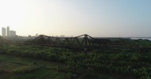 Long Bien bridge, Ha Noi, Vietnam