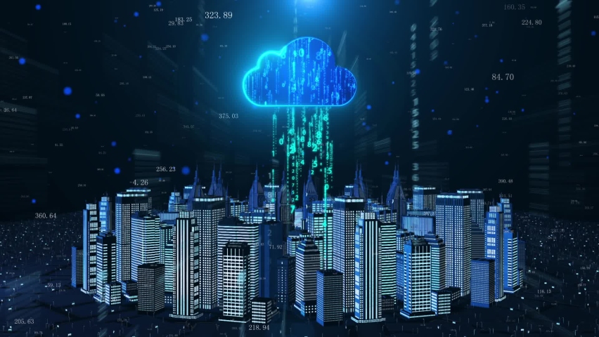 cloud computer, cloud computing, cloud services, cloud technology, code, concept, connected, connection, connectivity, cyber security, cyberspace, data, data center, data exchange, data transmission,  Royalty-Free Stock Footage #1069240966