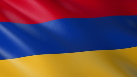 Flag of The Armenia. Flag's footages are rendered in real 3D software. Perfect for TV, Movies, social, HUD, presentations, webs etc.
