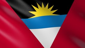 Flag of The Antigua and Barbuda. Flag's footages are rendered in real 3D software. Perfect for TV, Movies, social, HUD, presentations, webs etc.