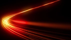 Beautiful Abstract Traffic Lights Moving Extremely Fast. Orange Color Light Lines in the Dark Running and Flickering With High Speed in Time Lapse. Loop-able 3d Animation. 4k Ultra HD 3840x2160.   - Powered by Shutterstock - Get 15% off with code: PIKWIZARD15