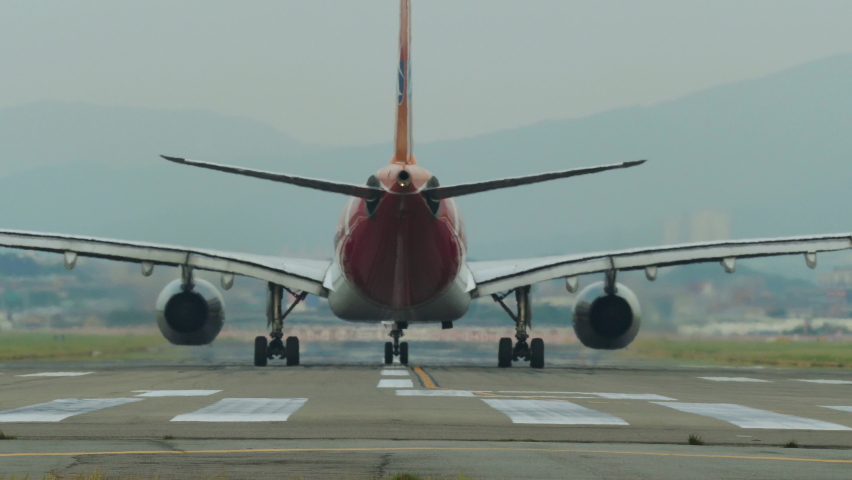 Airplane Taking off, Taipei, Taiwan