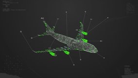 Airliner Reveal HUD animation. Computer vision - Powered by Shutterstock - Get 15% off with code: PIKWIZARD15