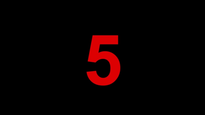 Seconds red. Топ 5 для видео цифры. Видео числа. F2 Red.
