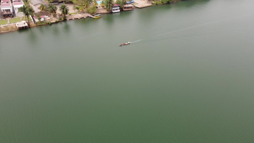 Boat on the volta Lake