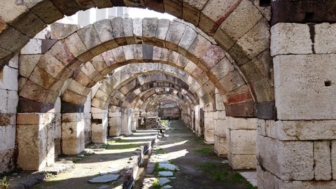The Agora of Smyrna, alternatively known as the Agora of Izmir, is an ancient Roman agora located in Smyrna - Izmir - Turkey.