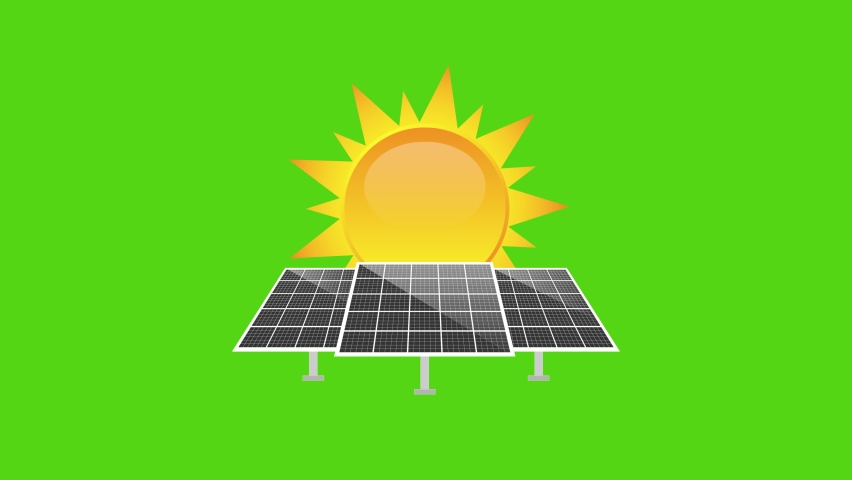 Solar Panels Animation Concept.solar Panel Stock Footage Video (100% ...
