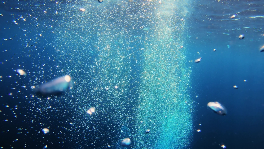 Air bubbles under water, 4k | Shutterstock HD Video #1069337794