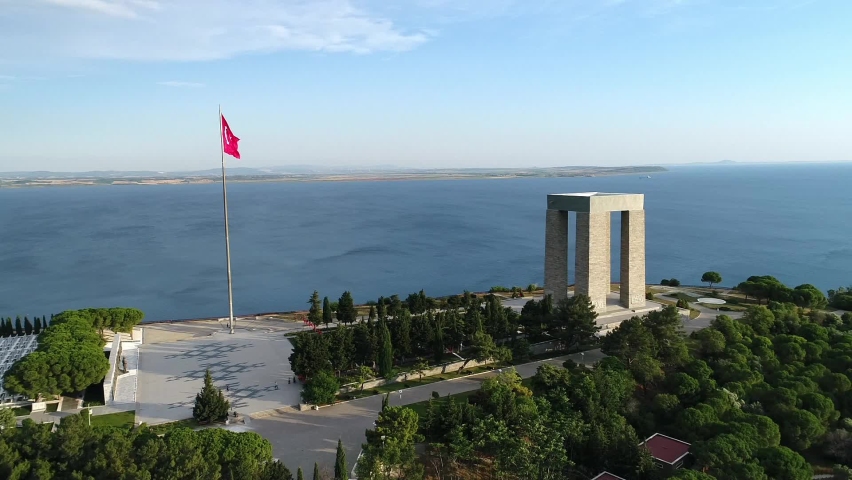 Canakkale Martyrs Memorial is a commemoration to the service of Turkish soldiers who participated at the Battle of Gallipoli, during the First World War