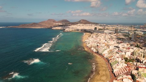 Aerial view on Las Palmas de Gran Canaria, Canary Islands, Spain
