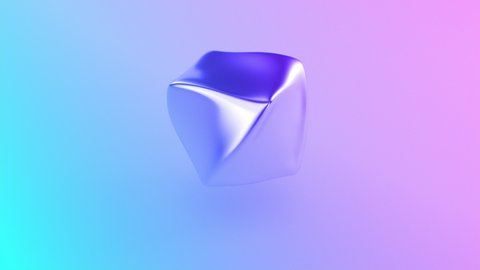 Beautiful Morphing of 3d Shapes Torus, Sphere, Cube, Circle Seamless Motion. Looped 3d Animation of Transformations of Different Objects. Geometry Tricks Concept. Satisfying Video. 4k UHD 3840x2160.