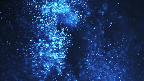 Abstract Magical Blue Particles Background Stock Footage Video (100% ...