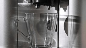 slow motion 4К video of espresso preparation