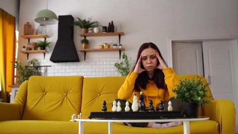 Woman playing herself Stock Video Footage - 4K and HD Video Clips