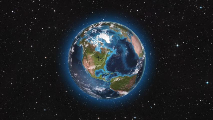 Earth Zoom from Indianapolis City - Indiana - USA