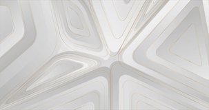 Grey and golden tech abstract low poly pattern motion background. Seamless looping. Video animation 4K 4096x2160