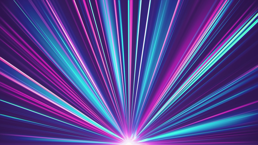VJ Colorful Blue and Purple Light Beams. Glowing and flickering laser rays from bottom to top. Looped video.
 Royalty-Free Stock Footage #1069411873