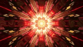 Seamless Psychedelic 3D animation of abstract mandala for trippy art psychedelic trance to open third eye chakra of trance visuals of trip VJ LOOP