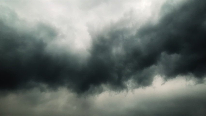 warming effect thunderstorm cloudscape stormy gray Royalty-Free Stock Footage #1069460614