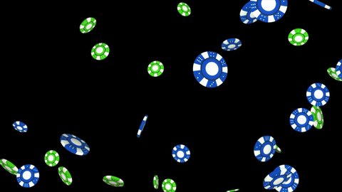 Slowly flying through rotating poker chips 4K 3D Alpha Green Screen loop Animation. Poker, Blackjack, Table, Gambling Chips, Jackpot, Betting, Playing, Card Game, Casino, Fireplace Poker, Money, Luck