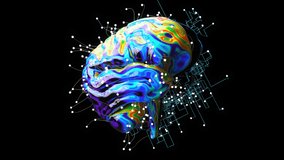 Abstract background of Artificial Intelligence with left and right Brain - Powered by Shutterstock - Get 15% off with code: PIKWIZARD15