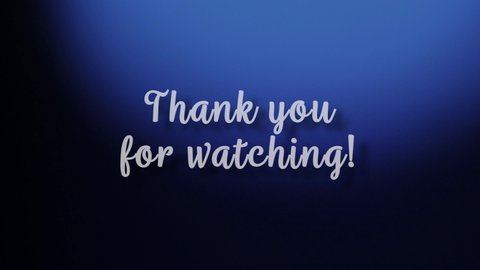 Thank You Watching Stock Video Footage 4k And Hd Video Clips Shutterstock