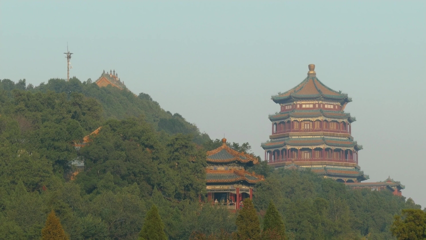 Tower of Buddhist Incense in the Summer Palace, Beijing, China