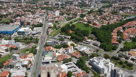 Drone View of Sorocaba City in Sao Paulo