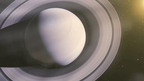 Planet Saturn from Above. Elements of this Video furnished by NASA.  