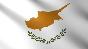 Flag of The Cyprus. Flag's footages are rendered in real 3D software. Perfect for TV, Movies, social, HUD, presentations, webs etc.