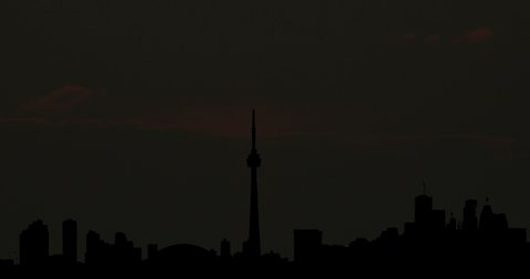 CN Tower Toronto Timelapse Big Sun Sunrise Time Lapse