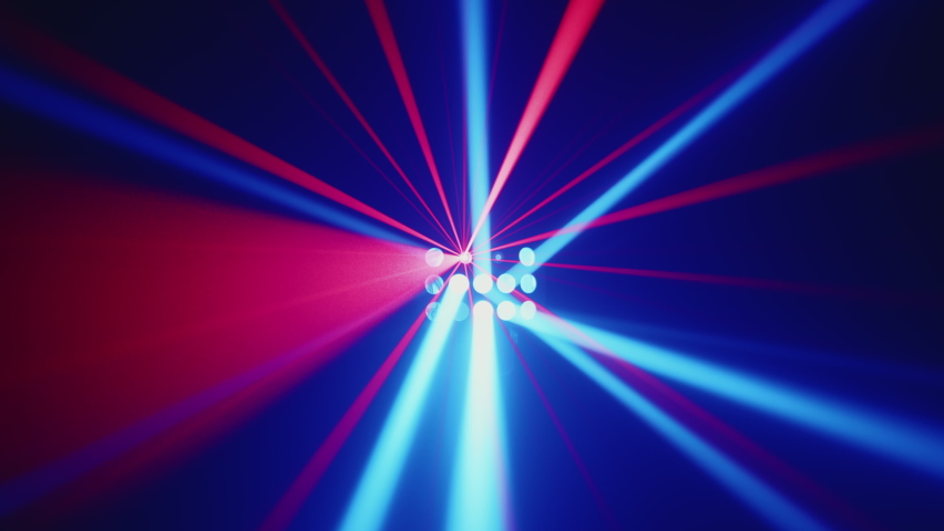 Laser Strobe Red Blue Beam LED Spot Stage Lighting Effect Party Dance Club Wedding Butterfly LightDisco lighting red yellow beams smoke of shimmering light. Stripes. Background. Bright Festive concert Royalty-Free Stock Footage #1069589752