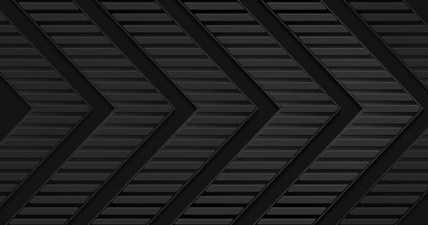 Black tech paper arrows abstract motion background. Seamless looping. Video animation 4K 4096x2160