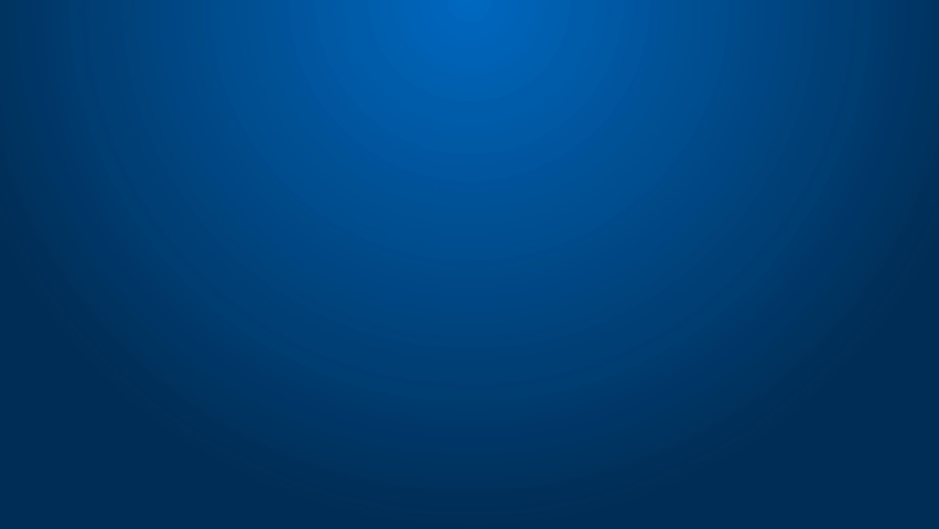 White line Easter egg on a stand icon isolated on blue background. Happy Easter. 4K Video motion graphic animation.