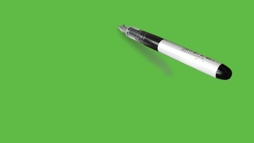 Drawing an transport truck with black and blue color combination on abstract green background
