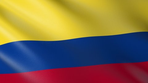 Flag of The Colombia. Flag's footages are rendered in real 3D software. Perfect for TV, Movies, social, HUD, presentations, webs etc.