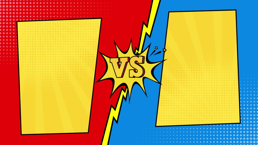 Versus background in pop art style. Royalty-Free Stock Footage #1069639501