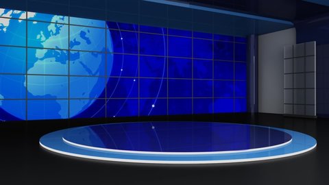 News Tv Studio Set Stock Footage Video 100 Royalty Free Shutterstock