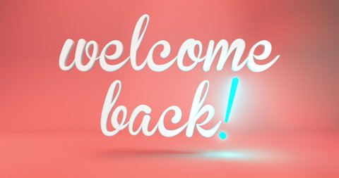 Welcome Back Cute Fun Sign On Stock Footage Video (100% Royalty-free ...