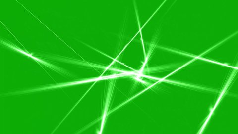Shining light rays motion graphics with green screen background
