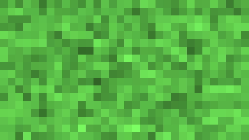 Animated green pixel grass background. The concept of games background. Squares pattern background. Minecraft concept. illustration. Light Green abstract textured polygonal background Royalty-Free Stock Footage #1069726180