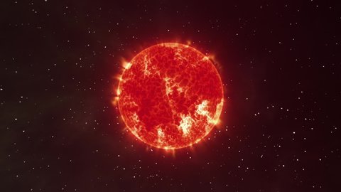 Red Dwarf star concept animation
