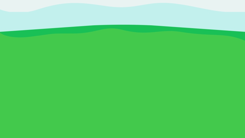 Two business people animation wearing face mask while walking together on the road toward flag. Cartoon in 4k resolution