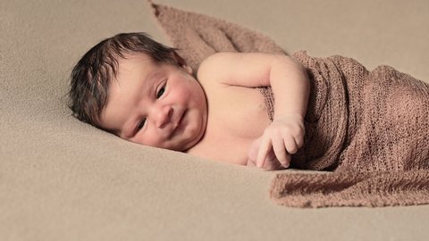 Caucasian Boy Sleeping With Open Video De Stock 100 Libre De Droit Shutterstock