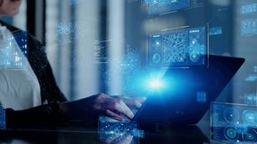 Business and technology concept. Communication network. GUI (Graphical User Interface). - Powered by Shutterstock - Get 15% off with code: PIKWIZARD15