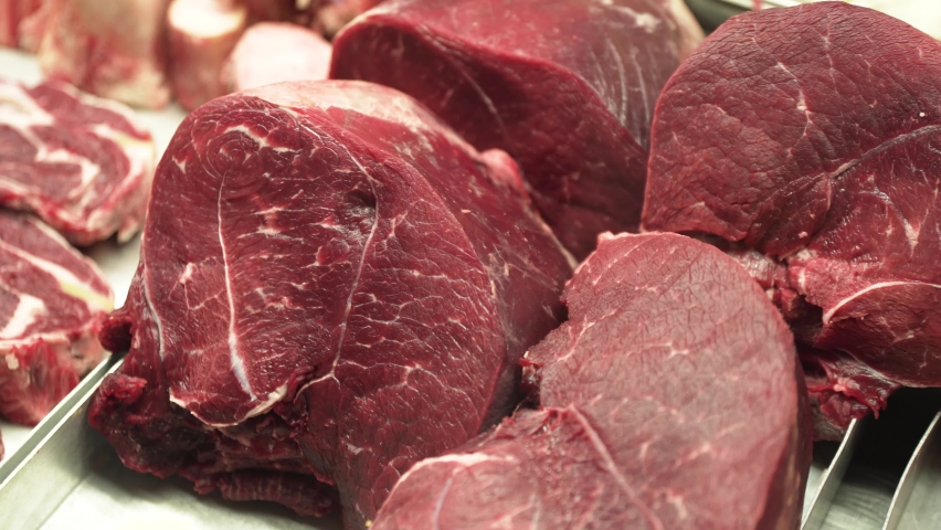 Red Meat Products in the 스톡 동영상 비디오(100% 로열티 프리) 1069769530 | Shutterstock