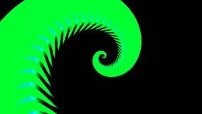 3D endless spiral Helix. Spiral effect with black stripes on green background. Spiral Helix. Useful as live wallpapers, concert vj and dj. Also download more collection in our portfolio 